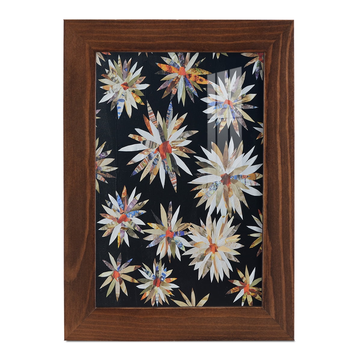 Starburst Too II - Framed Print w/glass - Chestnut