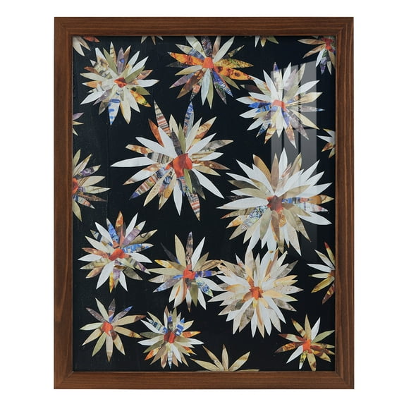 Starburst Too II - Framed Print w/glass - Chestnut