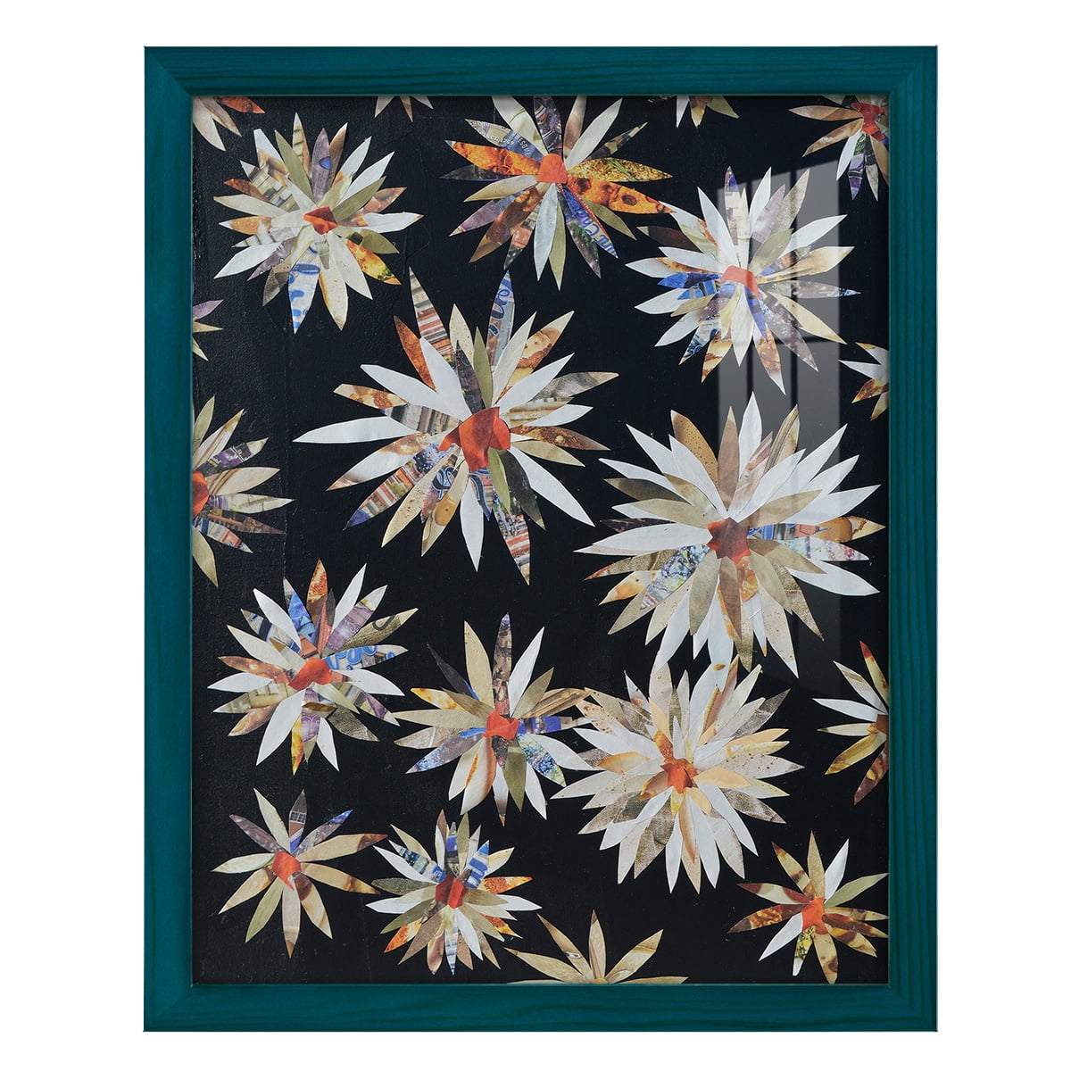 Starburst Too II - Framed Print w/glass - Ocean Blue