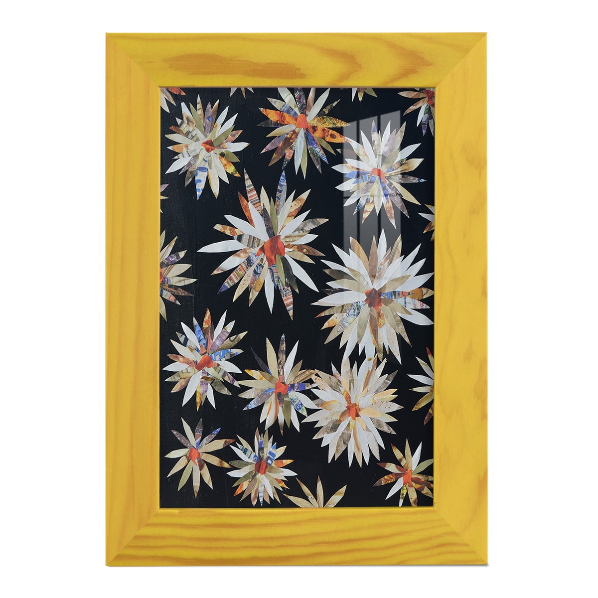 Starburst Too II - Framed Print w/glass - Sunflower Yellow