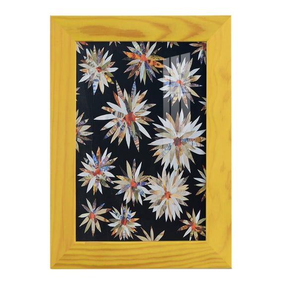 Starburst Too II - Framed Print w/glass - Sunflower Yellow