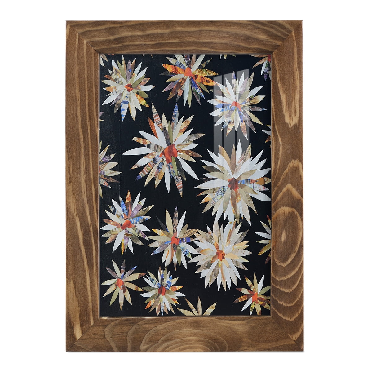 Starburst Too II - Framed Print w/glass - Walnut
