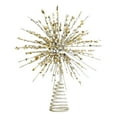 thumbnail image 1 of Starburst Tree Topper Decorative Ornament with Sequins and Beads Spiral Base for Holiday Display and Celebration, 1 of 2