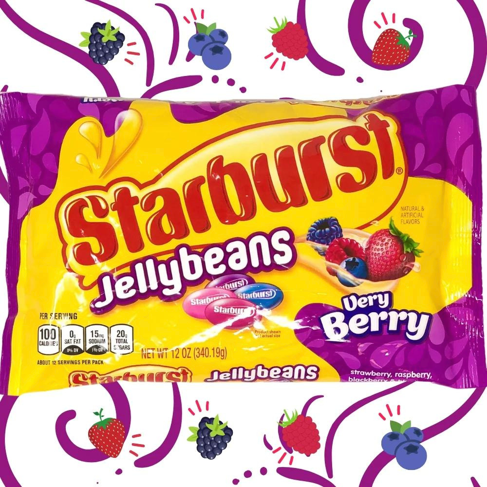 Starburst Very Berry Jelly Beans 12oz. Bag