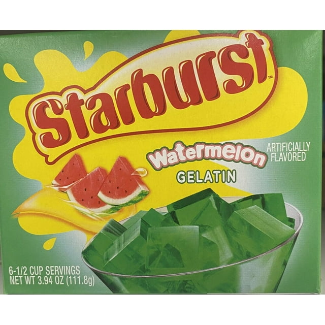 Starburst WATERMELON Flavored Jello Gelatin Dessert Mix 3.94 oz Box