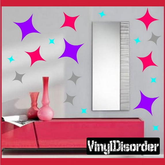 Starburst Wall Decals Kit - 36 Inches