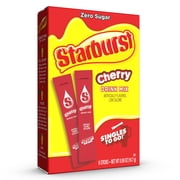 Starburst Zero Sugar Singles-to-Go Powdered Drink Mix, Cherry, 6 Count Packets