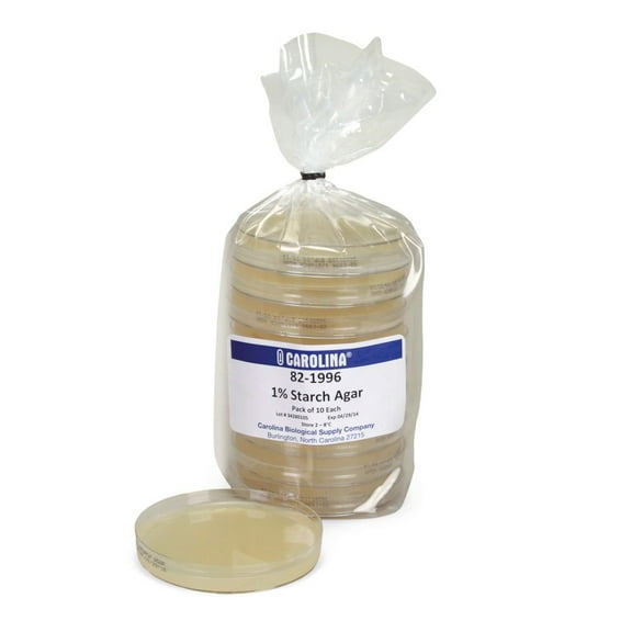 Starch Agar, 1%, Prepared Media Plates, 100 X 15 Mm, Pack Of 10