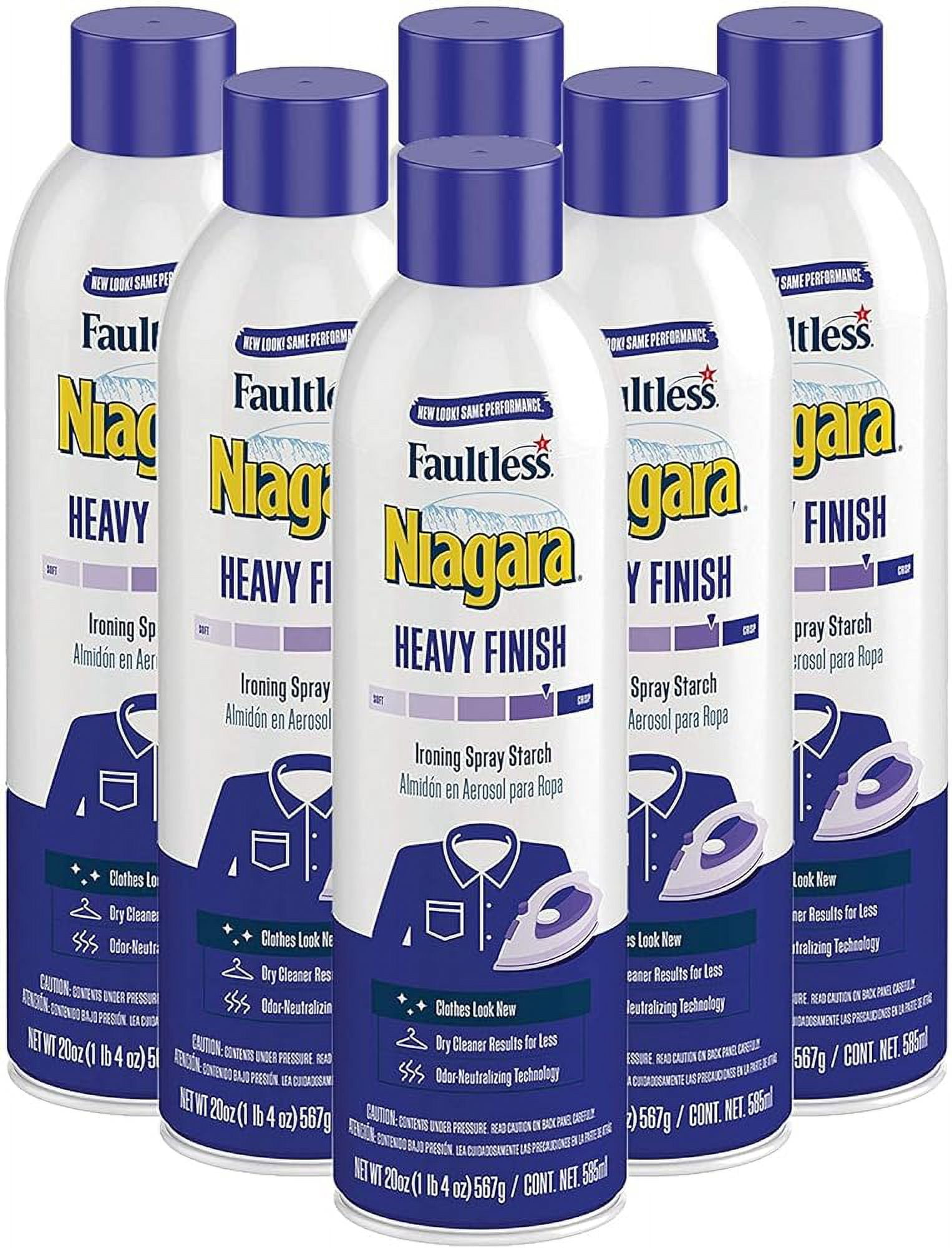 Starch Spray (20 Oz, 6Pack) Finish Liquid Starch Iron Aid Spray