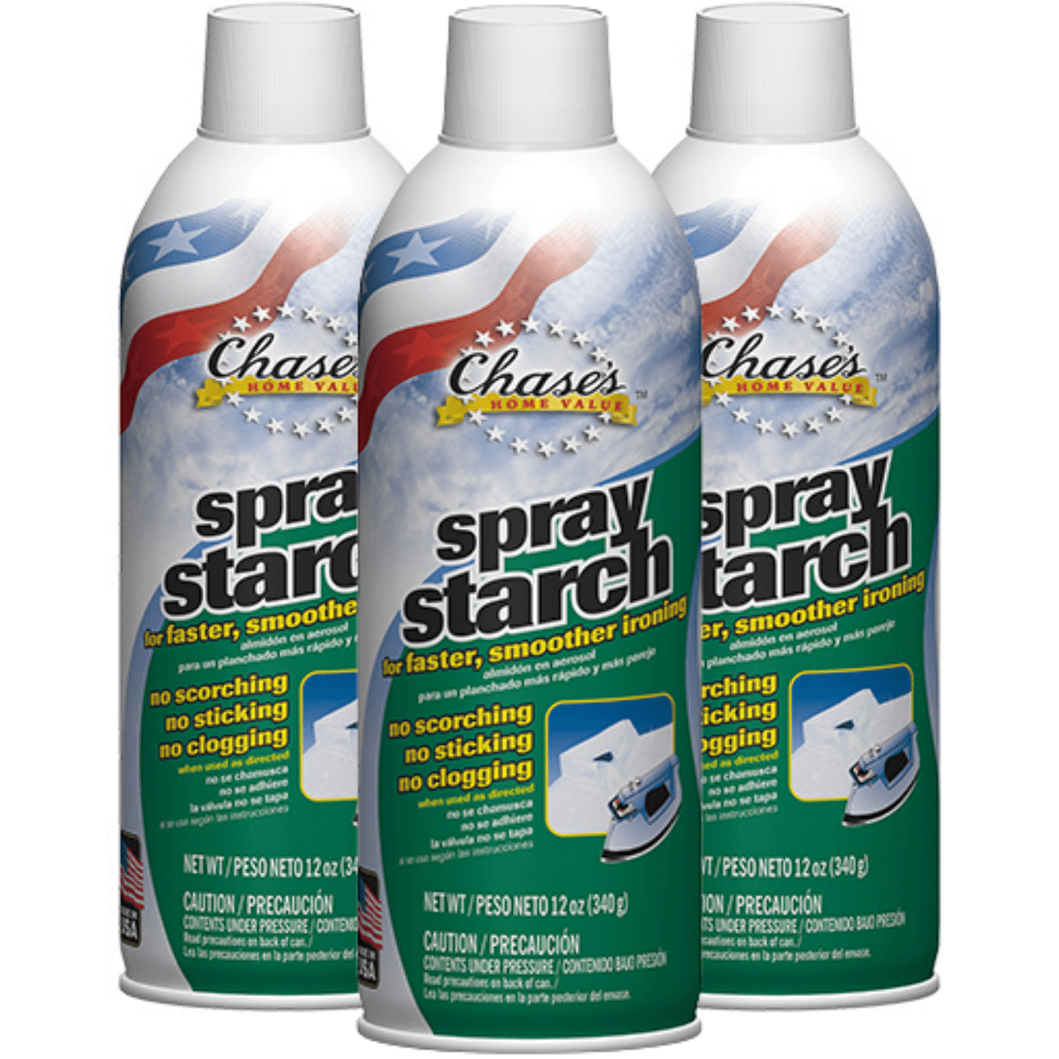 Laundry Starch Spray, Faultless Original Hold Ironing Enhancer Spray Starch  for a Smooth Iron Glide on Clothes & Fabric (20oz 4 Pack) Even Spray, Easy