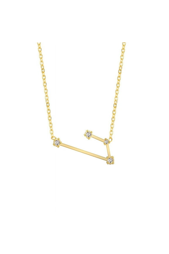 18K Gold Plated 12 Constellation Aries Necklace Zodiac Necklace Jewelry for Women and Men