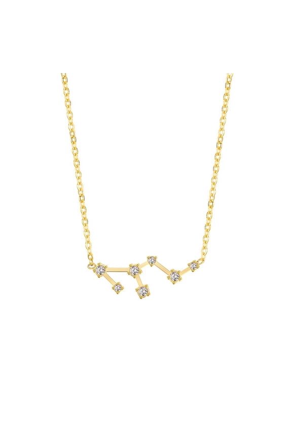 18K Gold Plated 12 Constellation leo Necklace Zodiac Necklace Jewelry for Women and Men