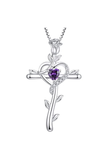WEIRDO BIG CROSS - NECKLECE [別注/PURPLE] Purple Cross Jewelry Necklaces and Pendants