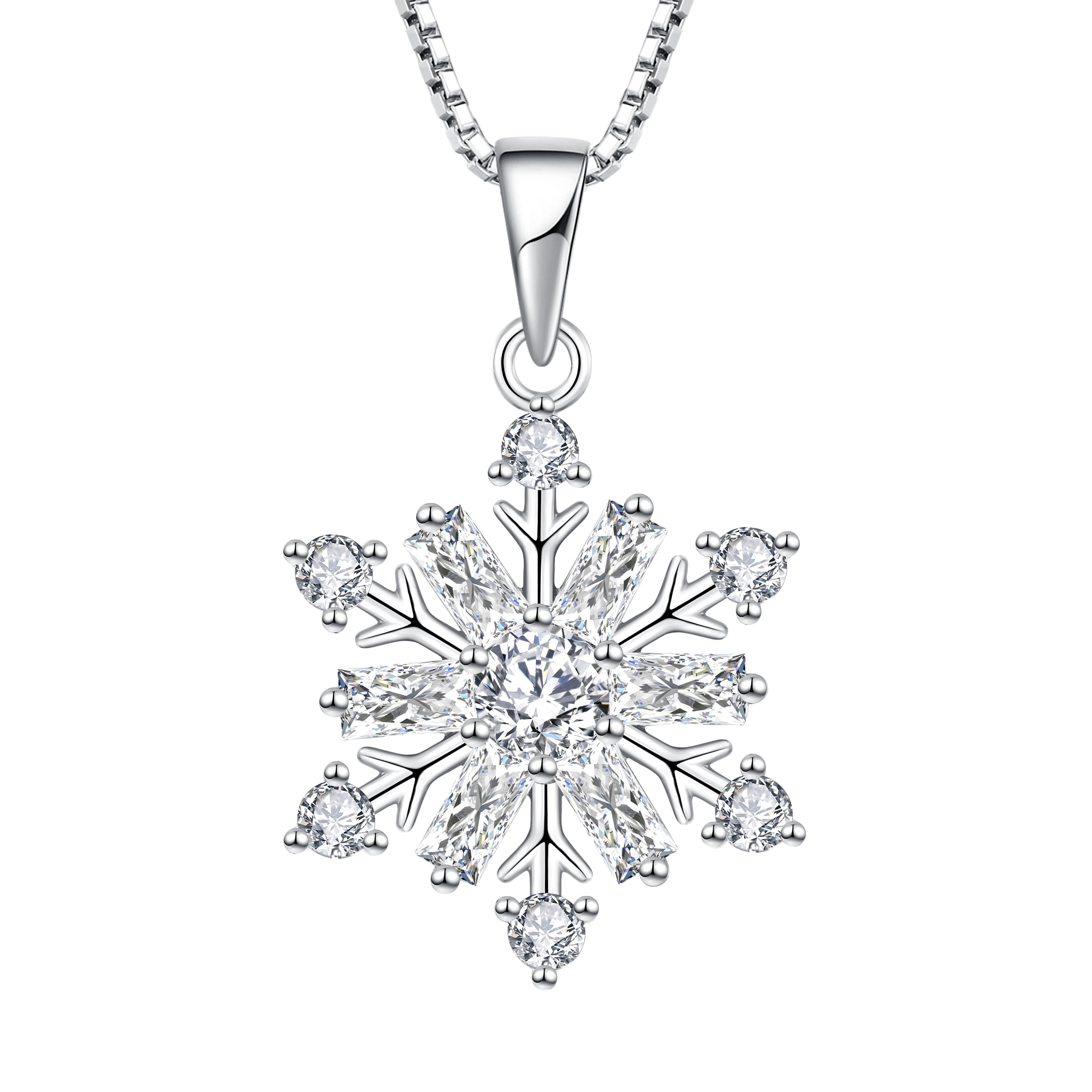 ネックレス・ペンダント TATIANA Silver 925 tearlight pendant necklace NZ2457 Starchenie Snowflake Necklace 925 Sterling Silver Snowflake