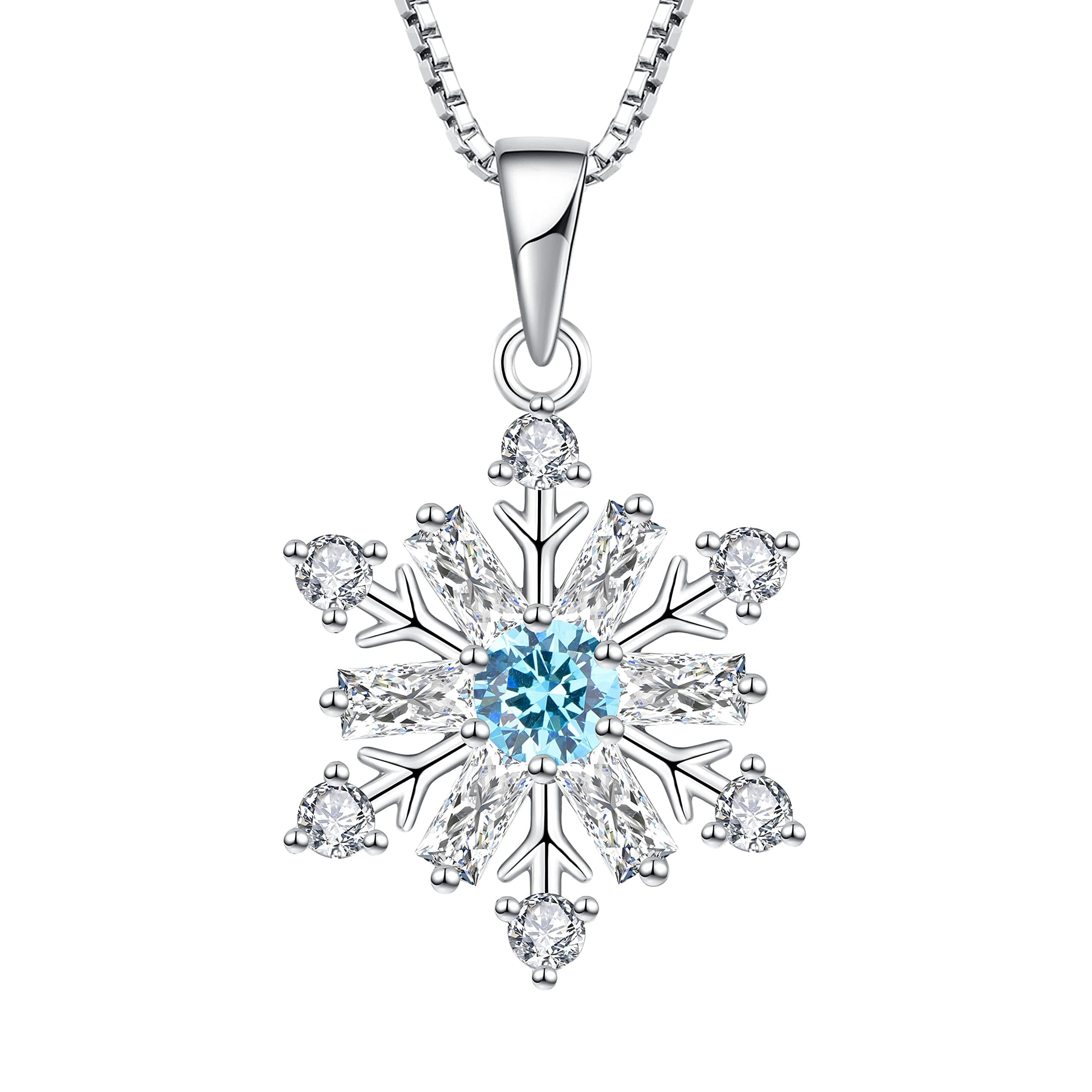 Brilliance Fine Jewelry 14K Gold Plated Sterling Silver Snowflake Pendant  Necklace - Walmart.com