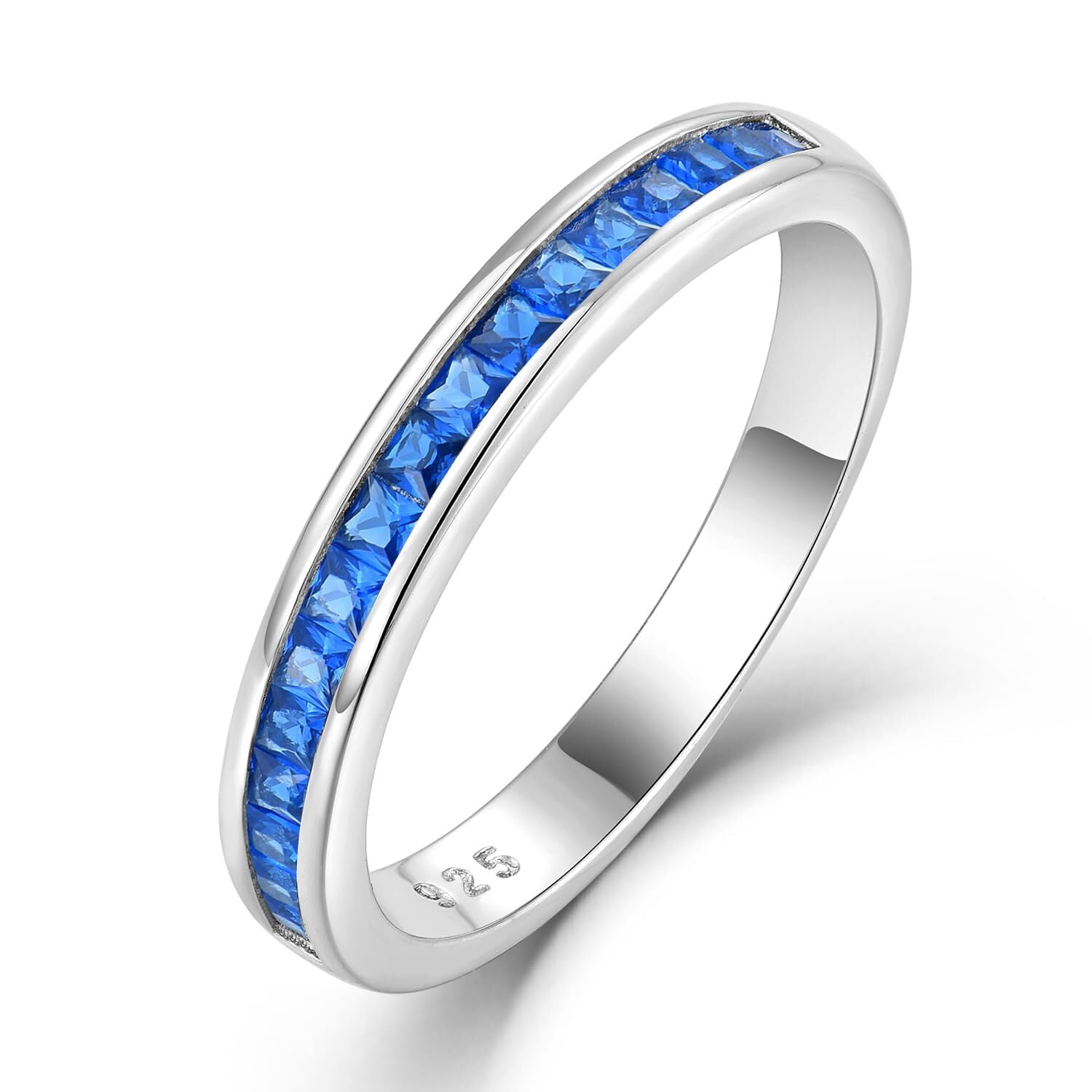 Princess Cut Ring Stackable Rings Starchenie Stackable Ring for Women 925 Sterling Silver Eternity Band ...
