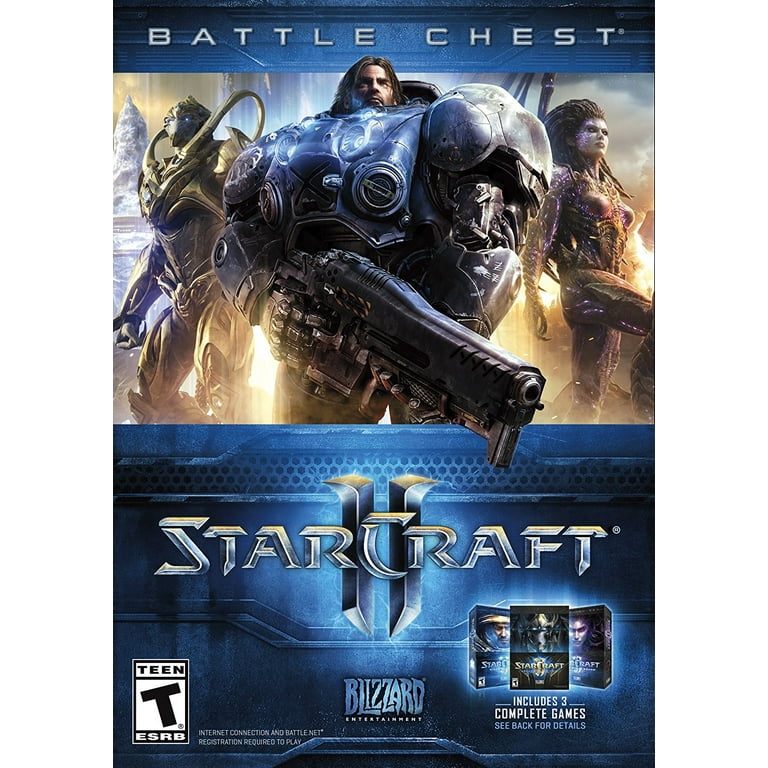 Starcraft II Battle Chest (Wings of Liberty/Heart of Swarm/Legacy Void),  Activision Blizzard, PC Software, 047875730076 