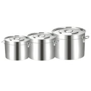 Starcrafts 1510 3pc Stainless Steel Stock-Pot Set with S/S Lid