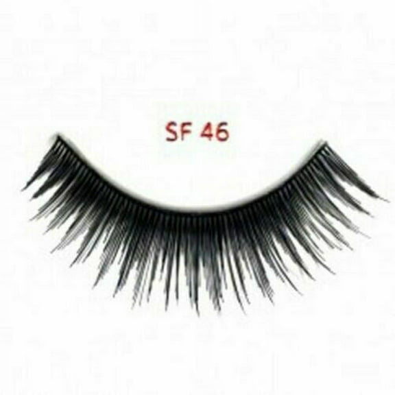 Stardel Lash 100% Human Hair Eyelashes Black - SF 46(pack of 3)