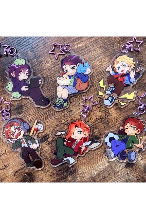 Stardew Valley Bachelors Keychain | Double-sided | 3 in | Acrylic (1 keychain)
