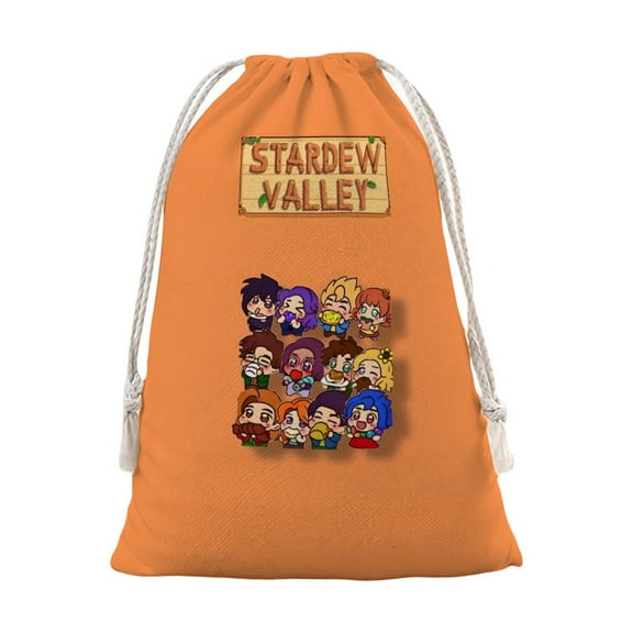 Stardew Valley Pattern Christmas Bunch Pocket 13.8 * 17.7 in