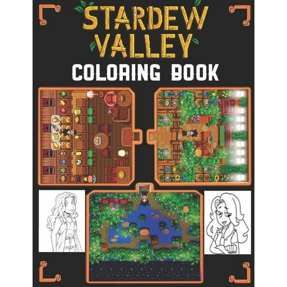 Stardew Valley: Stardew Valley Coloring Book, Book 1, (Paperback)