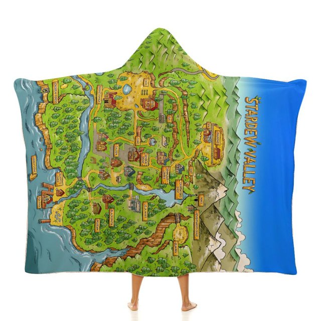 Stardew Valley Wearable Blanket Hoodie Throw Blanket Robe Cloak Blanket