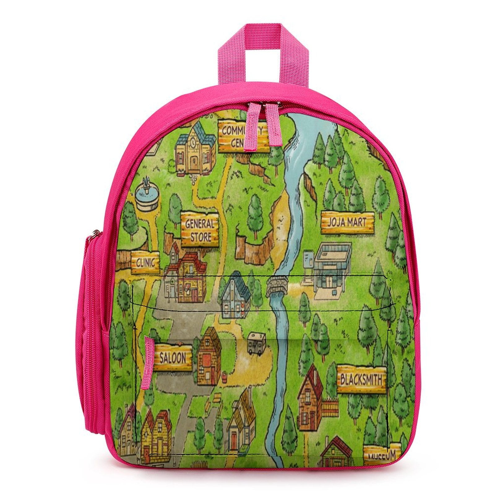 Stardew Valley Elements Kids Backpacks with Name Tag Kindergarten