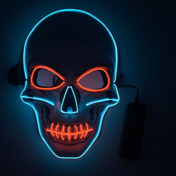 Stardget LED Scary Skull Halloween Mask Costume Cosplay EL Wire Light Up Halloween Party