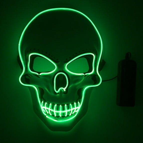 Stardget LED Scary Skull Halloween Mask Costume Cosplay EL Wire Light Up Halloween Party