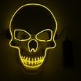 thumbnail image 1 of Stardget LED Scary Skull Halloween Mask Costume Cosplay EL Wire Light Up Halloween Party, 1 of 2