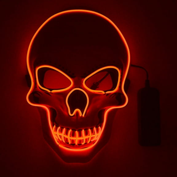 Stardget LED Scary Skull Halloween Mask Costume Cosplay EL Wire Light Up Halloween Party