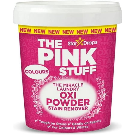 Stardrops The Pink Stuff Miracle Laundry Oxi Powder Stain Remover for Colours, 1kg