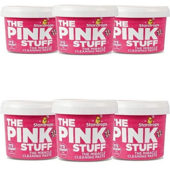 Stardrops - The Pink Stuff - The Miracle Cleaning Paste 6-Pack Bundle (6 Cleaning Paste) slightly damaged on the package