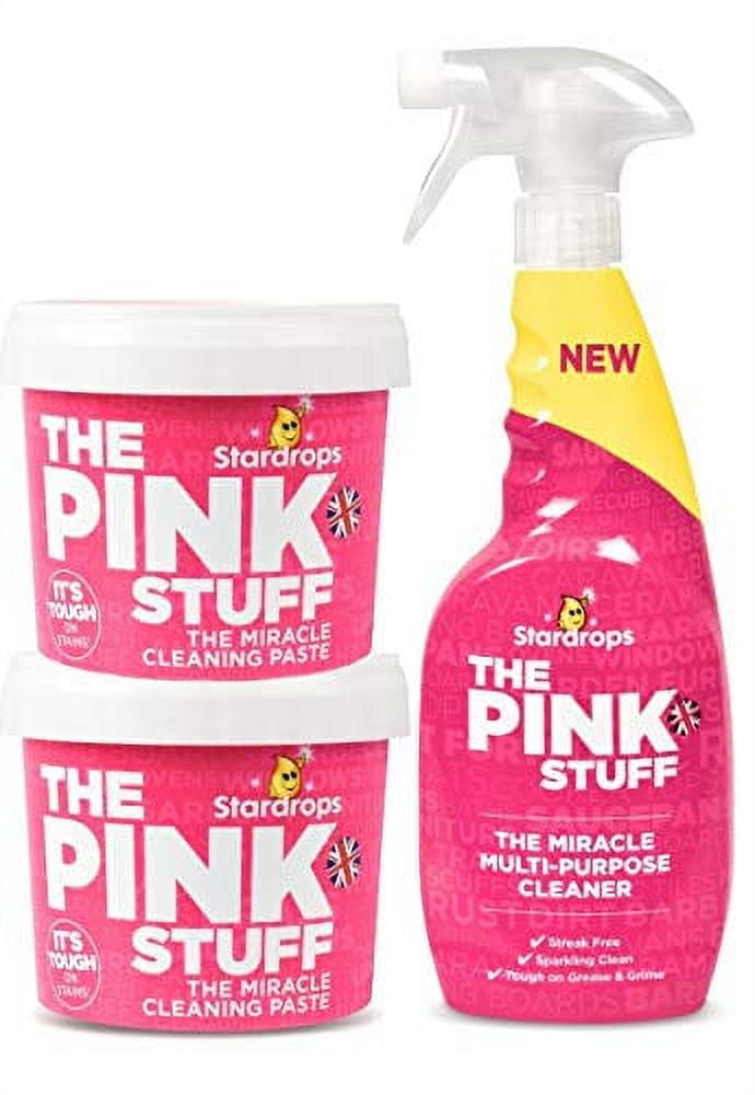 Stardrops - The Pink Stuff - The Miracle Cleaning Paste and Multi-Purpose  Spray Bundle ( 2 Cleaning Paste, 1 Multi-Purpose Spray) 