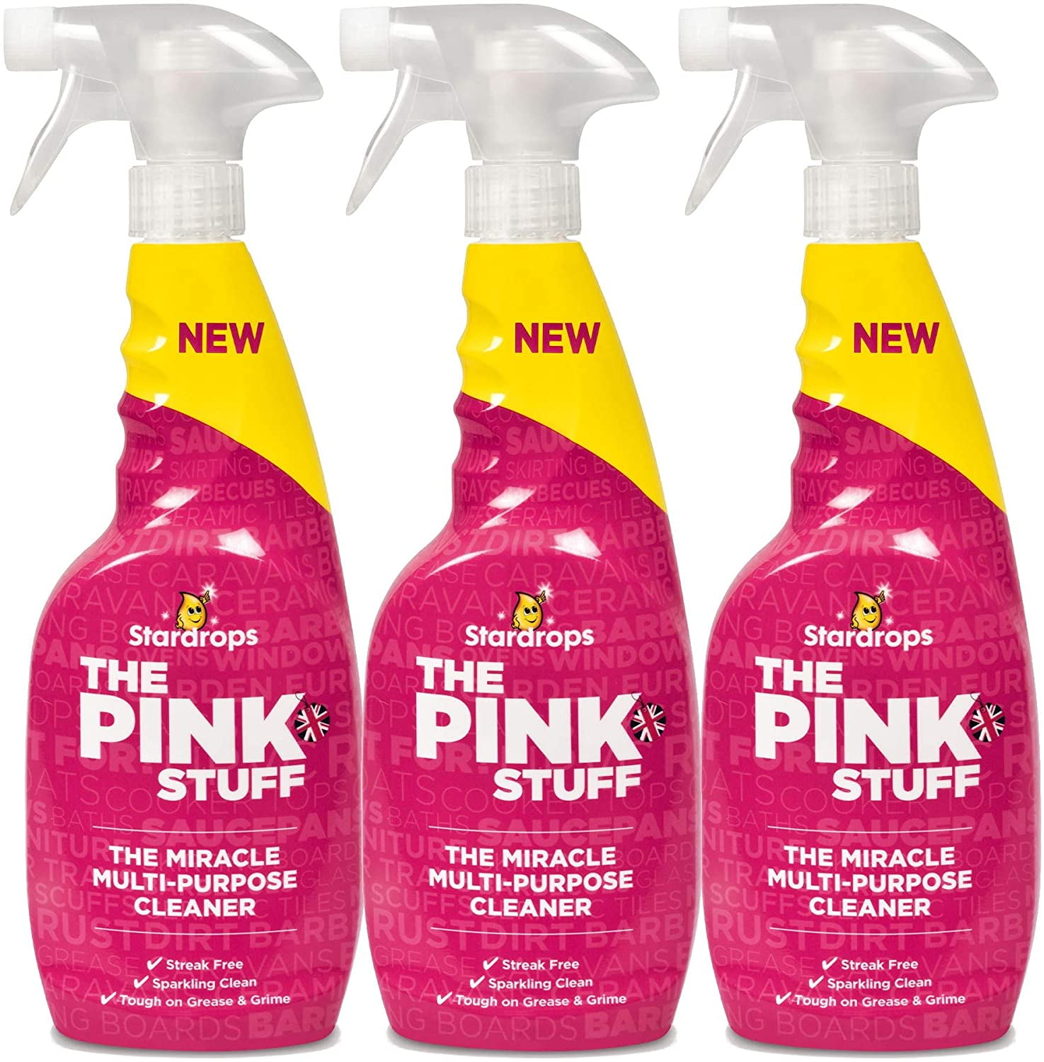 Stardrops - The Pink Stuff - The Miracle Cleaning Paste, Multi-Purpose  Spray, And Bathroom Foam 3-Pack Bundle