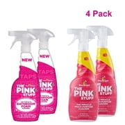 Stardrops - The Pink Stuff - The Multi-Purpose Spray, And Bathroom Foam 4-Pack Bundle 2 Multi-Purpose Spray, 2 Bathroom Foam