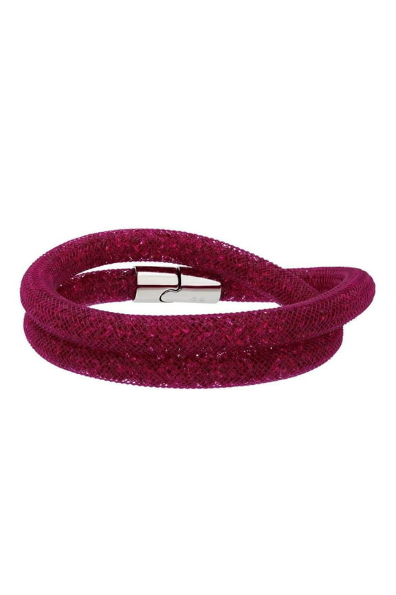 Stardust Fuchsia Ladies Double Bracelet 5102547