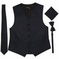 thumbnail image 1 of Stardust Navy Men's Satin Vest Spencer J's - S, 1 of 6