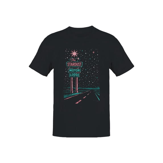 Stardust Sign Graphic Men's Black T-shirts