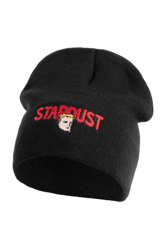 Stardust the Super Wizard 1939 Embroidered Short Beanie - Black OSFM