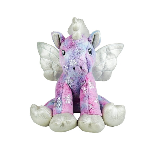 Stardust the Unicorn 16 inch Plush Rainbow Mane Fantasy Stuffed Animal