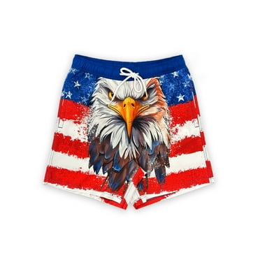 Stare Down Men's and Men's Big & Tall Graphic Swim Shorts, Sizes S-3XL