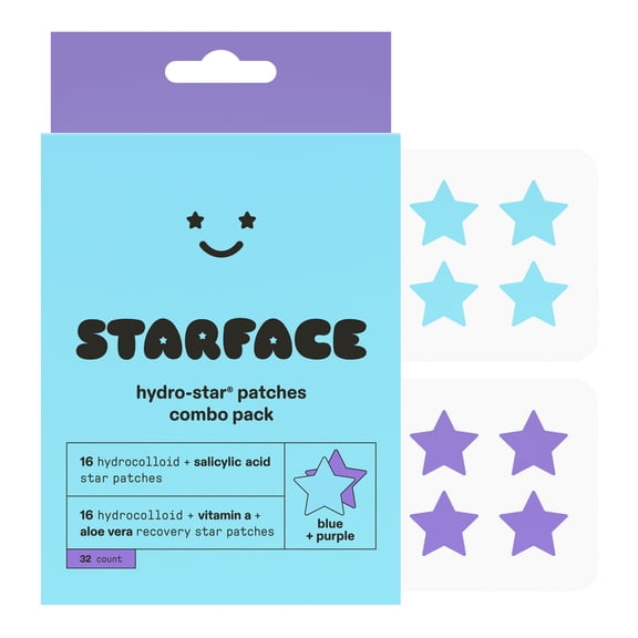 Starface Hydro-Star + Salicylic Acid and Recovery Patches Combo Pack - 32 Count