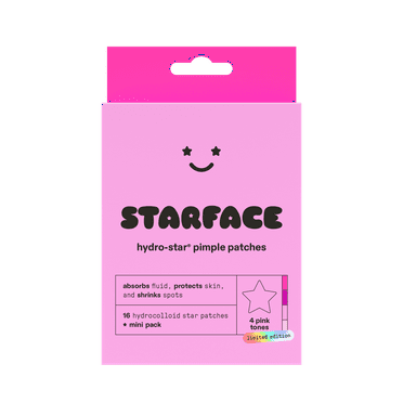 Starface Pink Hydro-Star Pimple Patches 16 Count for All Skin Types