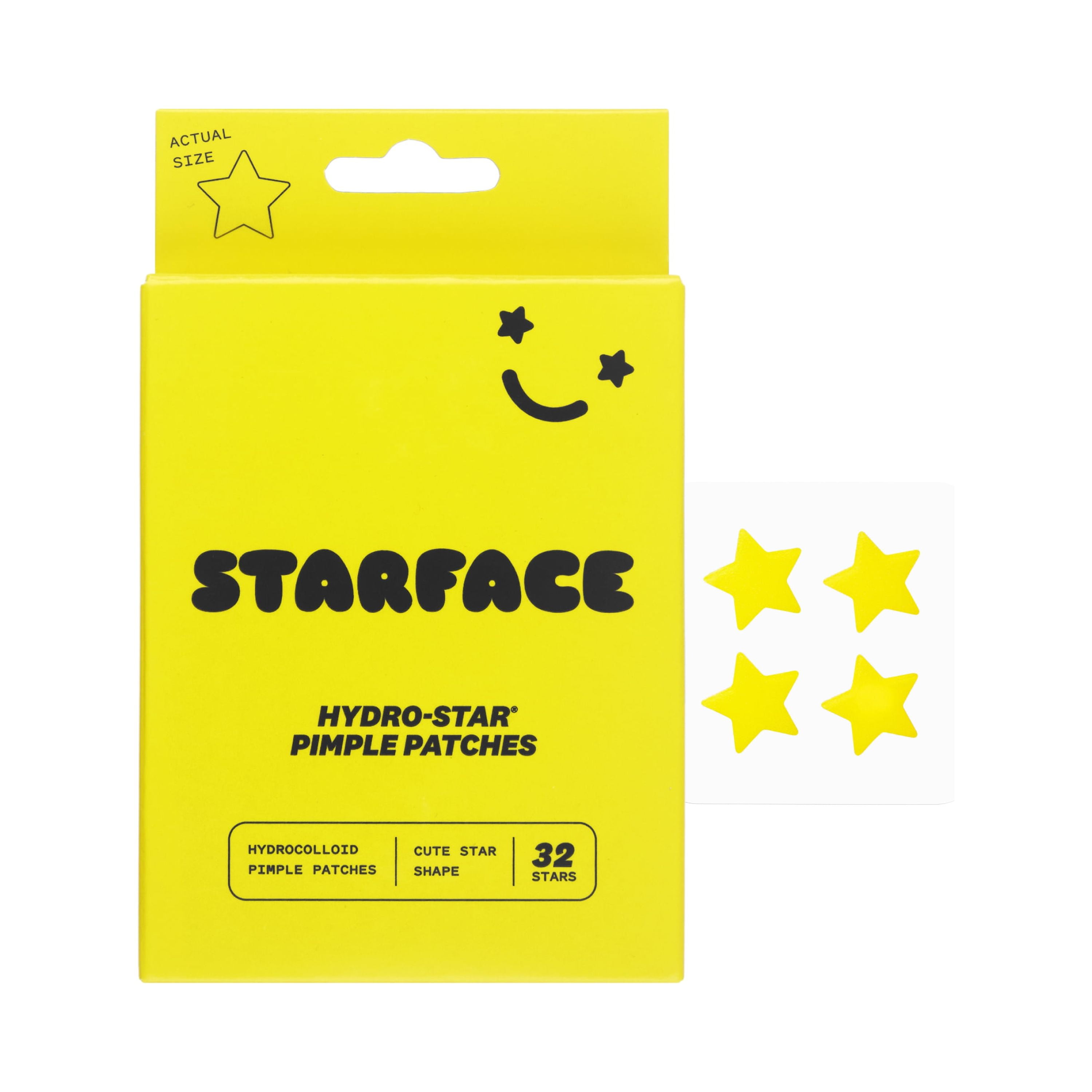 Starface Yellow Hydro-Star Pimple Patches 32 Count for All Skin Types 