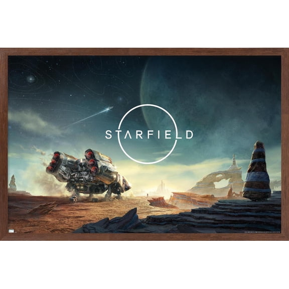 Starfield - First Steps Wall Poster, 14.725" x 22.375" Framed