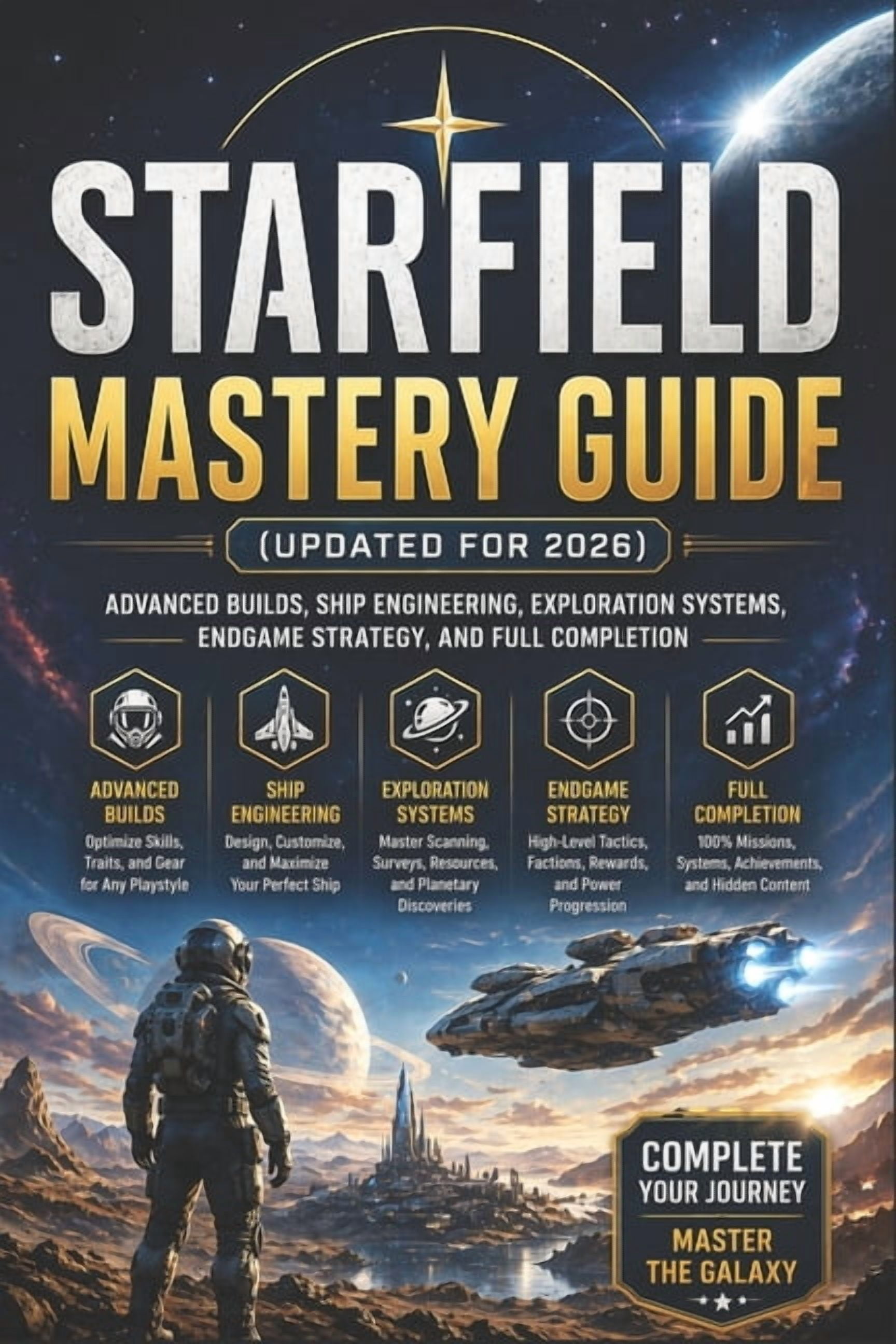 Starfield Mastery Guide (Updated for 2026): Advanced Builds, Ship Engineering, Exploration Systems, Endgame Strategy, an, (Paperback)