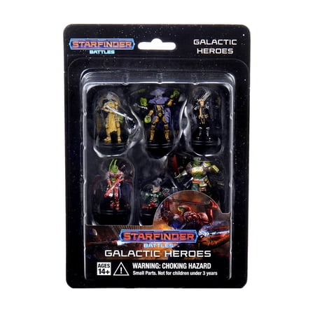 WizKids WZK99001 Starfinder Battles Miniatures - Starter Pack - Heroes Pack Miniatures