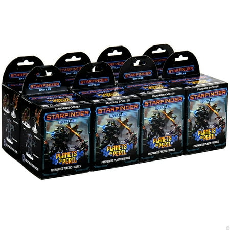 Starfinder Battles: Planets of Peril 8 ct. Brick - 32 Miniatures, Randomly Assorted, Pre-painted, RPG